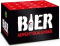 Produktbild: itenga Adventskalender für Bierkasten Stülper Motiv rot schwarz weiss - Bier Adventskalender