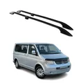 Produktbild: Dachreling Relingträger für VW T5 T6 2003-2025 L1 Kurzer Alu Schwarz 2x
