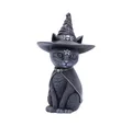 Produktbild: Nemesis Now Dekofigur Purrah Hexenhut Okkulte Katze schwarz 13,5 cm Gothic Cat Dekoration