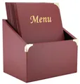 Produktbild: Securit Speisekarten-Mappe BASIC A4 weinrot 10er Box