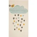 Produktbild: Kinderteppich Mehrfarbig Aus Baumwolle 80 X 150 Cm Wolken Motiv Für Kinderzimmer Spielteppich