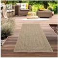 Produktbild: Carpetia Outdoorteppich In- und Outdoorteppich im modernen Jute-Look beige/braun, rechteckig beige rechteckig | 60 cm x 180 cm