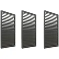 Produktbild: PROREGAL® Pavillonseitenteil 3er/4er-Set Aluminium Paneele/Schiebetür für Pergola Weiß/Anthrazit, 272x206 cm 272 cm x 206 cm