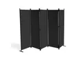 Produktbild: Grasekamp Paravent 5 teilig Schwarz 268 x 167 cm Raumteiler Trennwand Sichtschutz