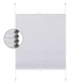 Produktbild: Plissee klemmfix ohne Bohren Jalousie Faltrollo für Fenster Plisee Weiß 45x130cm