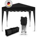Produktbild: Kronenburg Faltpavillon 3x3m - Wasserfest, UV-Schutz 50+, 0 Seitenteile, schwarz - Schwarz