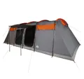 Produktbild: vidaXL Tunnelzelt Tunnel-Familienzelt 8 Personen Grau und Orange Wasserdicht, (1 tlg)