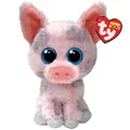 Produktbild: Ty Beanie Boos - Hambo das zarte Schwein mit glitzernden blauen Augen, Plüschtier mit glitzernden großen Augen - 15 cm - T37318