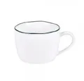 Produktbild: Lambert Tasse LAMBERT Kaffeetasse Piana Porzellan Weiß Basaltgrau (300ml)