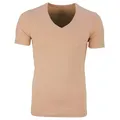 Produktbild: Olymp Body Fit Level Five 5 Basic T-Shirt Hautfarben V-Ausschnitt 0801 12 24
