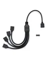 Produktbild: QWORK ARGB splitterkabel 5V 3-polig argb splitter 1 buchse auf 4 stecker 30cm