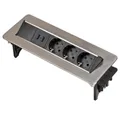 Produktbild: Brennenstuhl Indesk Power USB-Charger Tischsteckdosenleiste 1396200113 Steckdosenleiste, erhöhter Berührungsschutz, mit USB, versenkbar