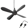 Produktbild: Ventilator Ø40cm zum Aufhängen Mobiler Deckenventilator für Terrasse Pavillon 5W