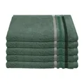 Produktbild: Schiesser Gästetuchset Skyline Color - 5-teilig - 30 x 50 cm - Dunkelgrün