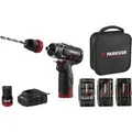 Produktbild: PARKSIDE PERFORMANCE® 12 V Akku-Bohrschrauber-Starterset »PBSPA 12 E4«, mit Akkus und Ladegerät