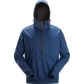 Produktbild: Snickers Workwear Rundhalspullover 8400, Windblocker Stretchhoodie mit Reißvers. blau XL
