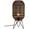 Produktbild: Marrakesch Orient & Mediterran Interior Nachttischlampe Orientalische Deko Stehlampe Tischlampe Leuchte Lampe Sankos Schwarz, ohne Leuchtmittel, Handarbeit schwarz