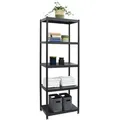 Produktbild: Industrial Design Metallregal 61x41x170 Standregal 5 Ebenen Metall Regal Schwarz