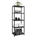 Produktbild: shelfr Regal 5 Ebenen Regal - Industrial Design Metallregal 61x41x170cm Schwarz schwarz 41 cm x 170 cm x 41 cm