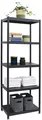 Produktbild: Industrial Design Metallregal 61x41x170 Standregal 5 Ebenen Metall Regal Schwarz