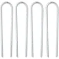 Produktbild: Relaxdays Bodenanker 4er Set Verzinktes Eisen Silber Robust 30 cm x 7 cm x 1 cm 360 g