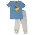 Produktbild: Sigikid Pyjama Kinder Schlafanzug Pyjama, kurzarm für Kinder (2 tlg) blau|grau 104
