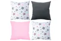 Produktbild: Amilian Dekokissen 4er Set - Dekokissen mit Füllung - 50x50 cm - Deko Kissen