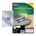 Produktbild: AVERY 959201 L6009 LASER LABELS HEAVY DUTY SILVER 48 UP PACK 20