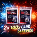 Produktbild: Ultra PRO 2x 100 Stück Penny Sleeves Standard Hüllen Tradingcard Sammelhüllen