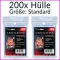 Produktbild: Ultra Pro Karten Hüllen Card Sleeves TCG für Pokemon MTG Hülle 200x schutzhüllen