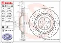 Produktbild: 2x BREMBO 09.D174.33 Bremsscheibe für AUDI