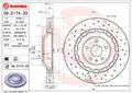 Produktbild: 2 x BREMBO 09.D174.33 Bremsscheibe für AUDI
