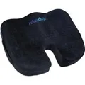 Produktbild: Relaxdays Sitzkissen Memoryschaum Gel Polyester Schwarz Ergonomisch Rutschfest 7 cm x 46 cm x 36 cm 0,9 kg