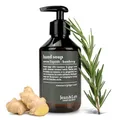 Produktbild: Jean & Len Handseife Rosemary & Ginger, reinigt beanspruchte Hände, für die tägliche Anwendung, Flüssigseife im nachfüllbaren Pumpspender, ohne Parabene, Silikone & Mikroplastik, 250 ml