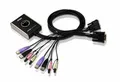 Produktbild: ATEN CS682-AT Tastatur/Video/Maus (KVM)-Switch Schwarz (CS682-AT)