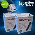 Produktbild: Lanzetten 200 Stück Beurer | + Stechhilfe  |  Nadeln | Farbe: blau G28 / 0,36mm