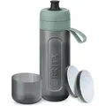 Produktbild: Sportflasche Active Dunkelgrün (600ml) Mit 2 Microdisc-filtern, Flexibel Bpa-frei, Filtert Chlor, Unreinheiten, Hormone, Pestizide Und Bewahrt Mineralien. - Brita