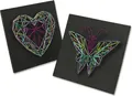 Produktbild: LENA String Art Schmetterling & Herz