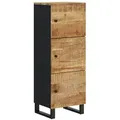 Produktbild: vidaXL Highboard mit 3 Türen 40x33x110 cm Massivholz Mango & Eisen