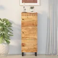 Produktbild: Highboard mit 3 Türen 40x33x110 cm Massivholz Mango & Eisen