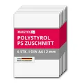 Produktbild: 6er Set Polystyrol Platten weiß I DIN A4 Kunststoff-PS Zuschnitte DIY I mag_265