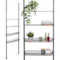 Produktbild: bremermann Teleskop-Regal,, Grau, Metall, 71.5x290x20 cm, Küchen, Küchenmöbel, Küchenregale