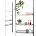 Produktbild: bremermann Teleskop-Regal, 2 Körbe, Teleskop-Stange bis max. ca. 290 cm, grau