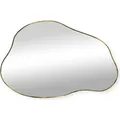 Produktbild: SensaHome Matteo Wandspiegel – Organischer Spiegel – Asymmetrisches Design – 60x40 cm – Gold - Gold