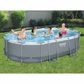 Produktbild: Power Steel Swimming Pool Set 488x305x107cm Schwimmbecken Schwimmbad Bestway