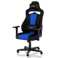 Produktbild: NITRO CONCEPTS E250 Gaming Stuhl - Bürostuhl Ergonomisch Schreibtischstuhl Zocker Stuhl Gaming Sessel Drehstuhl mit Rollen Stoffbezug Belastbarkeit 125 Kilogramm Schwarz/Blau