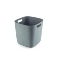 Produktbild: Keter Germany GmbH CURVER SOFTEX Aufbewahrungskorb Cube, 15 Liter, Kompakter Tragekorb aus 100 % recyceltem Material für nachhaltige Aufbewahrung, Farbe: Blau 258712