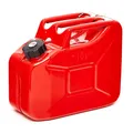 Produktbild: BW® Kraftstoffkanister Metall Benzinkanister 10 Liter mit Schraubverschluss - Rot - RAL 3000 - TÜV-geprüft und UN-Zulassung - Made in Europe