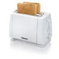 Produktbild: Tristar BR-1009 Toaster, 650 Watt, für 2 Toast-Scheiben 2 kurze Schlitze, 6 Bräunungsstufen und Aufwärmfunktion für Brötchen – Weiß