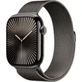 Produktbild: Apple Milanese Armband 46mm M/L SCHIEFER in Fitness-Optik MXMT3ZM/A